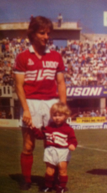 Альберто Де Росси с сыном, "Ливорно"